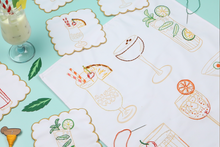 Stitch Your Cocktails Tea Towel - Embroidery Kit