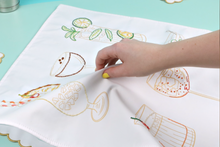 Stitch Your Cocktails Tea Towel - Embroidery Kit