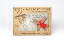 Stitch Passport Cover - Light Grey (Vegan)