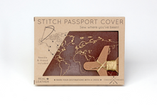 Stitch Passport Cover - Maroon