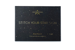 Stitch Star Sign Zip Pouch