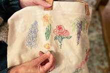 Stitch Your Flowers Tote Bag