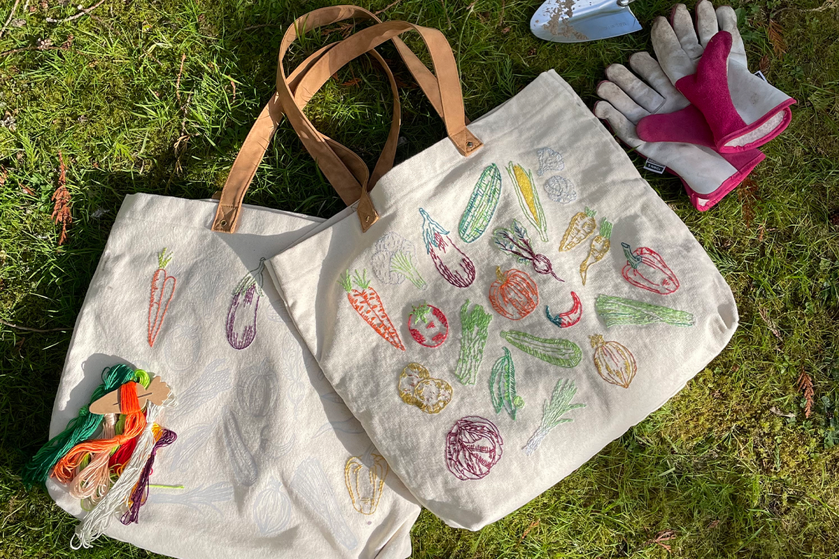 Stitch Your Vegetables Tote Bag – Chasing Threads