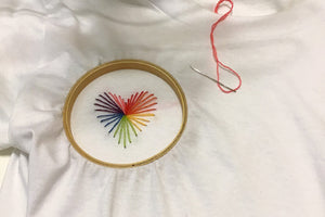 Sew colourful love! Heart Strings T-shirt DIY