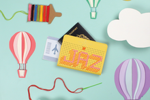 Kids My First Stitch Passport Cover - Yellow (Vegan)