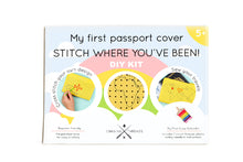 Kids My First Stitch Passport Cover - Yellow (Vegan)