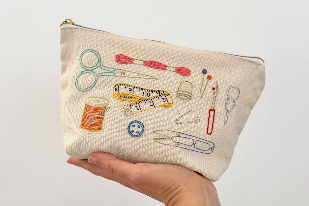 Stitch Your Craft Tools Zip Pouch - Embroidery Kit