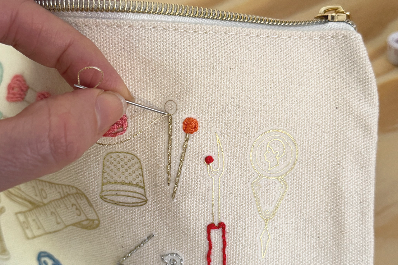 Stitch Your Craft Tools Zip Pouch - Embroidery Kit