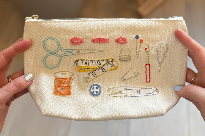 Stitch Your Craft Tools Zip Pouch - Embroidery Kit
