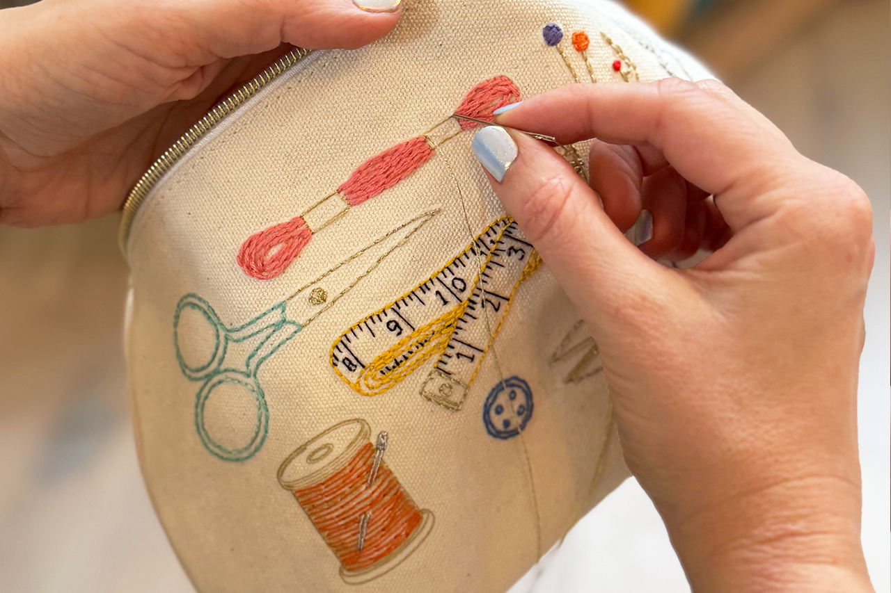 Stitch Your Craft Tools Zip Pouch - Embroidery Kit