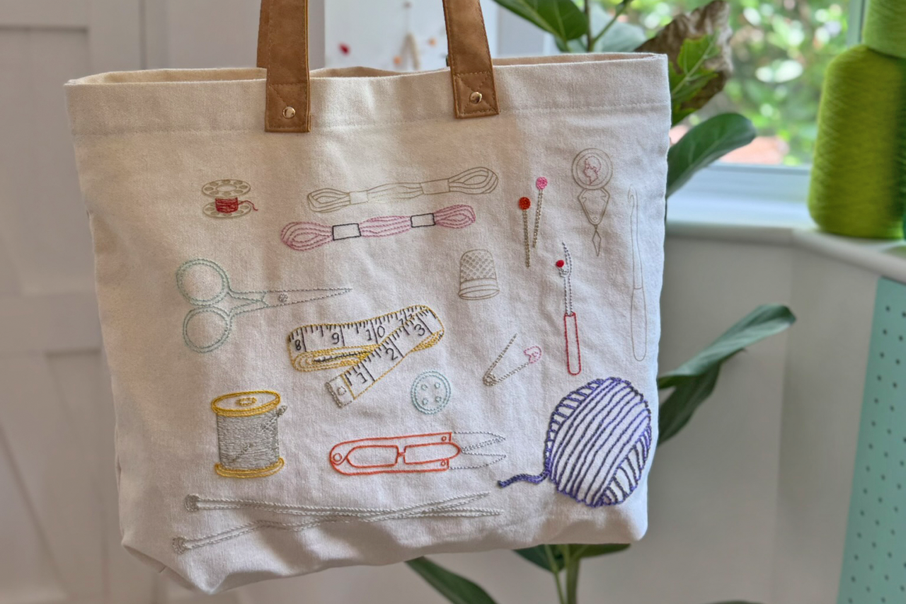 Stitch Your Craft Tools Tote Bag
