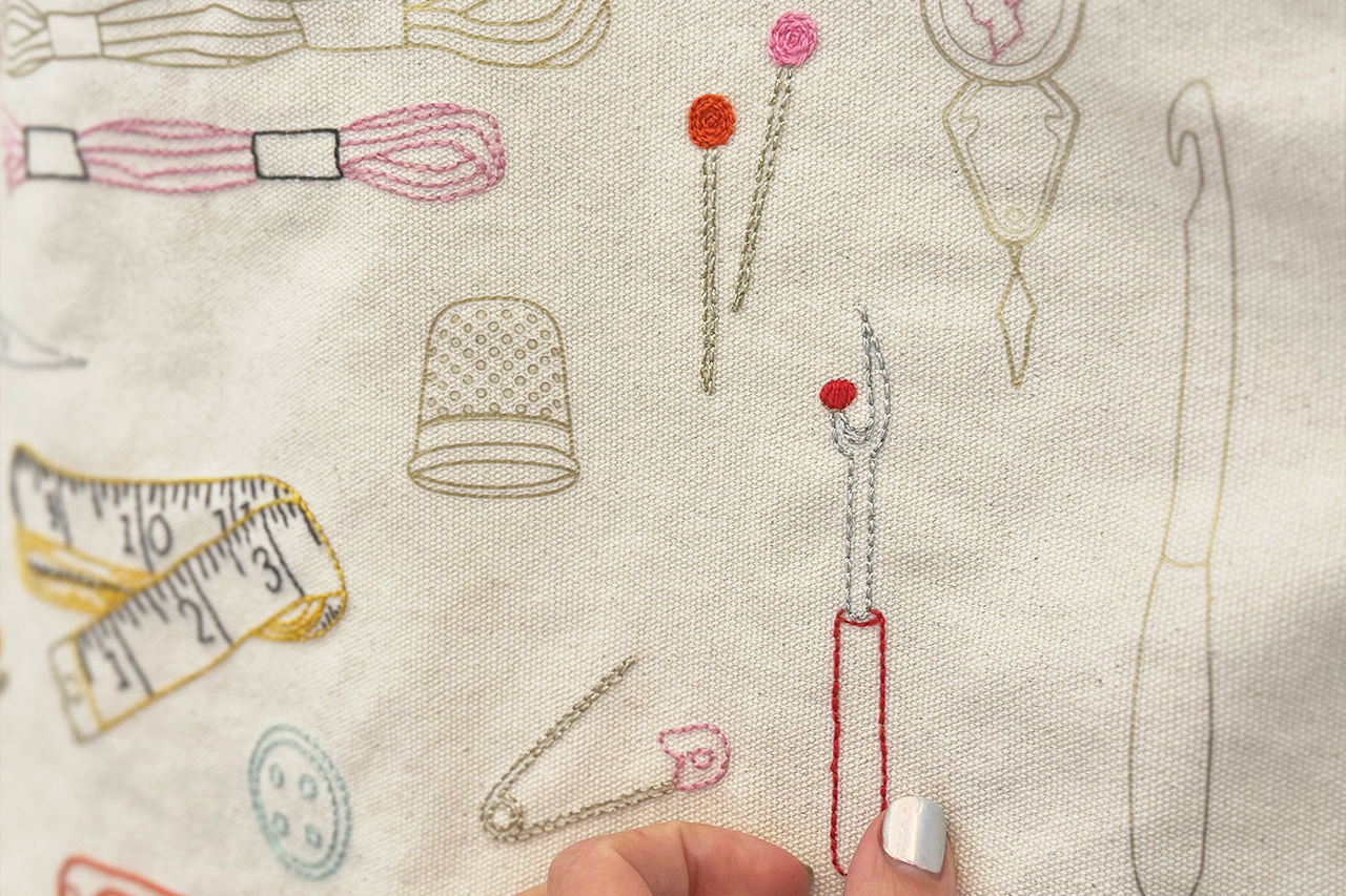 Stitch Your Craft Tools Tote Bag