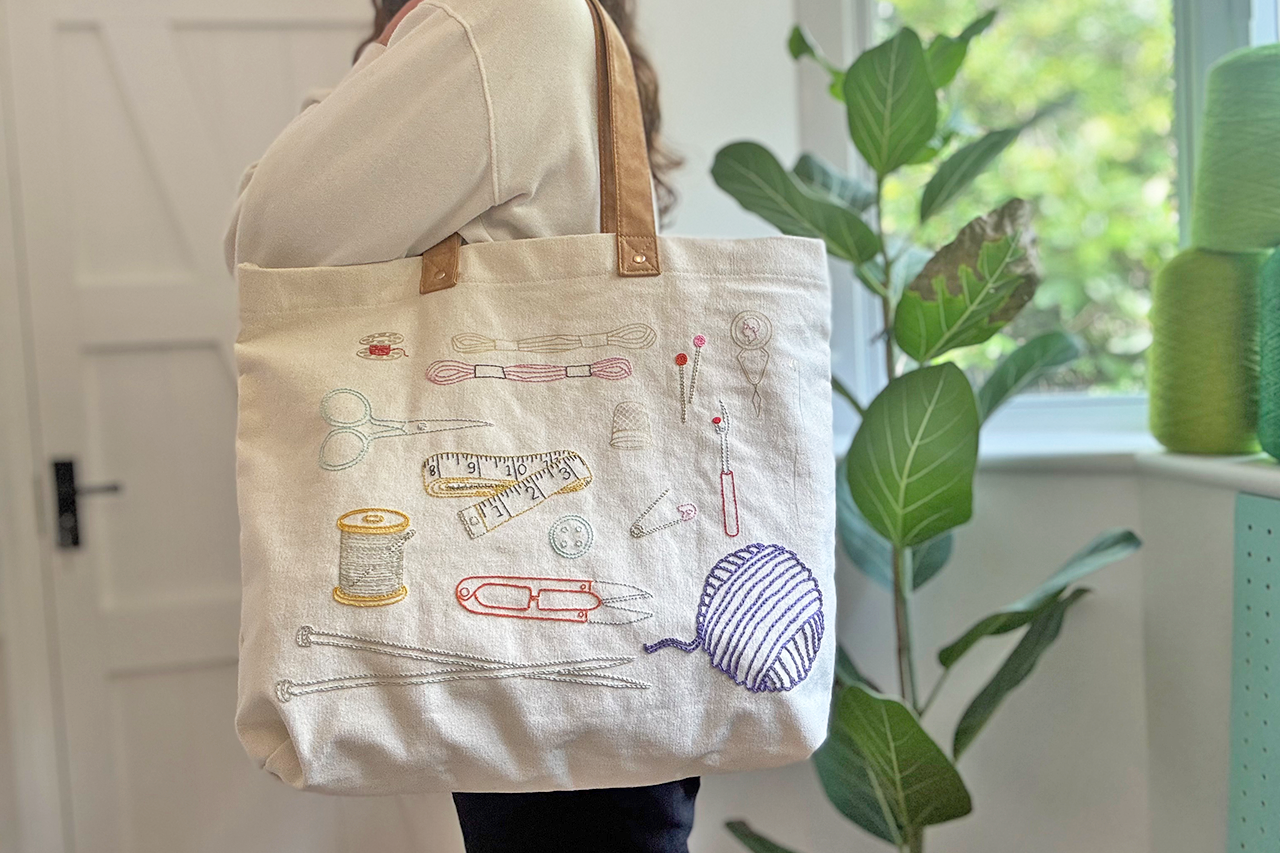 Stitch Your Craft Tools Tote Bag