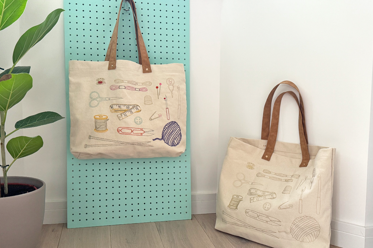 Stitch Your Craft Tools Tote Bag