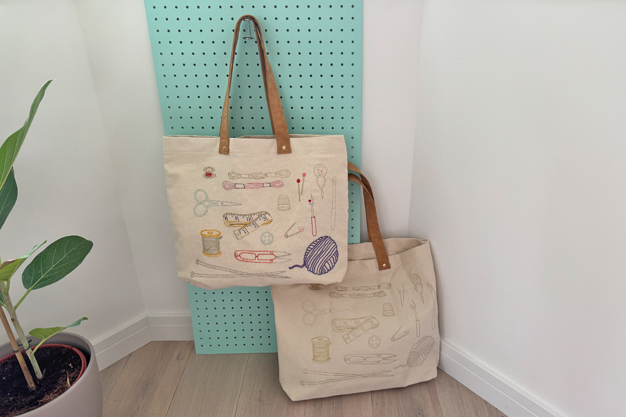 Stitch Your Craft Tools Tote Bag