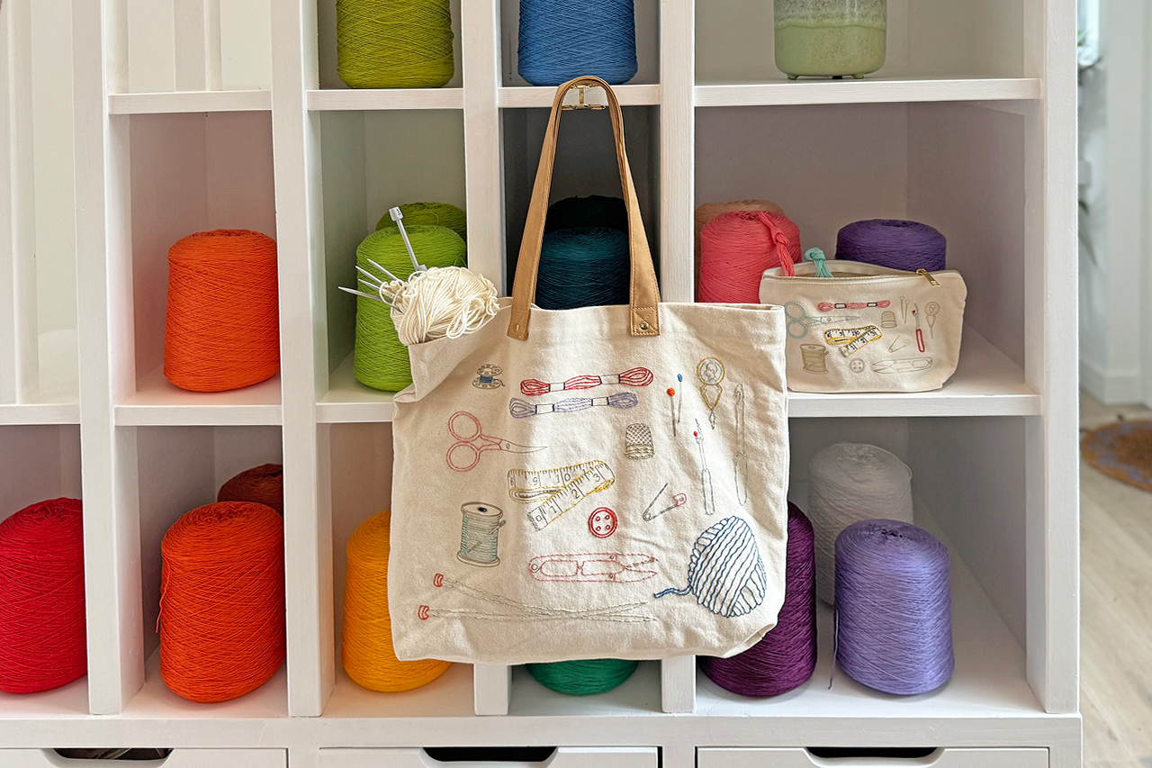 Stitch Your Craft Tools Tote Bag