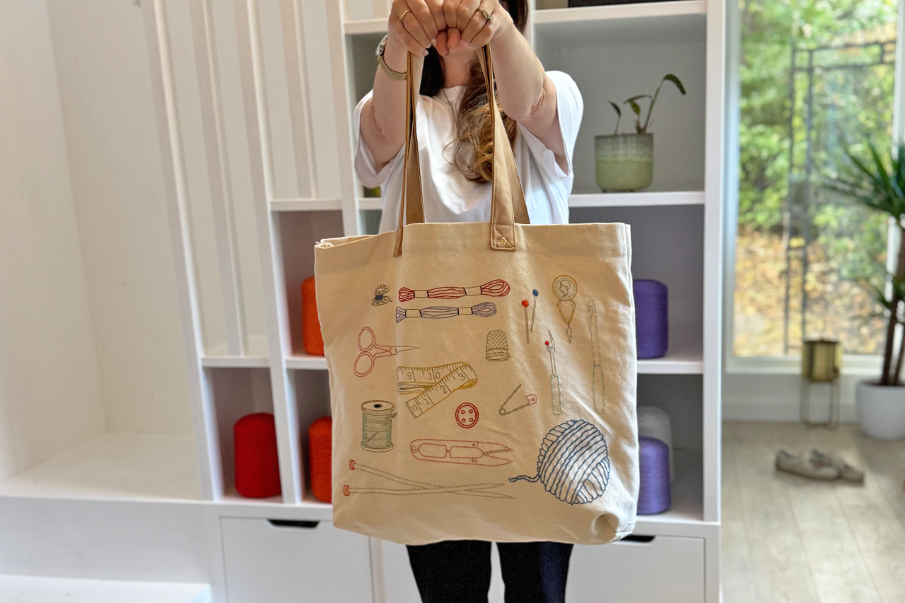 Stitch Your Craft Tools Tote Bag