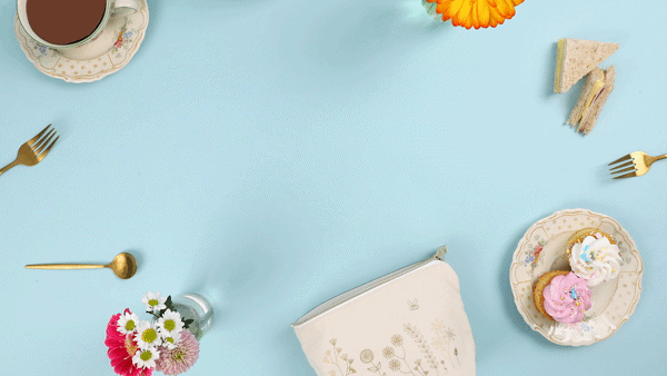 Stitch Your Flowers Zip Pouch - Embroidery Kit