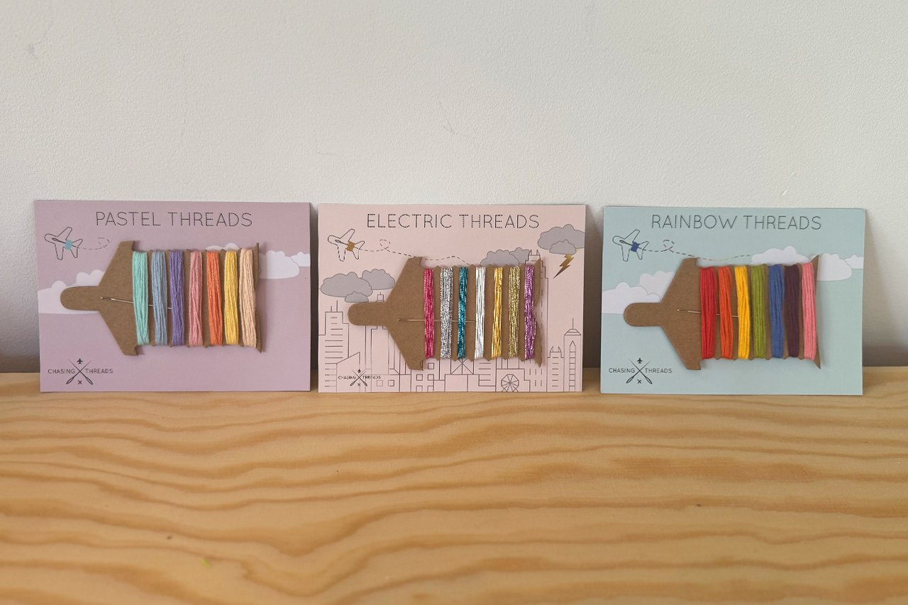 Stitch Your Travels Passport Cover - Mint