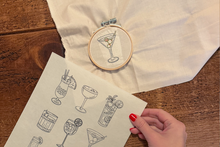 Stick & Stitch Embroidery Kit - Cocktails