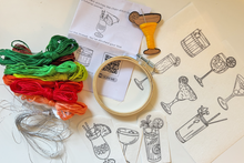 Stick & Stitch Embroidery Kit - Cocktails