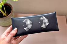Stitch Glasses Case - Navy with Eyes Design