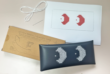 Stitch Glasses Case - Navy with Eyes Design