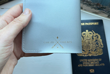 Stitch Passport Cover - Silver (Vegan)