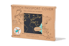 Stitch Passport Cover - Navy (Vegan)