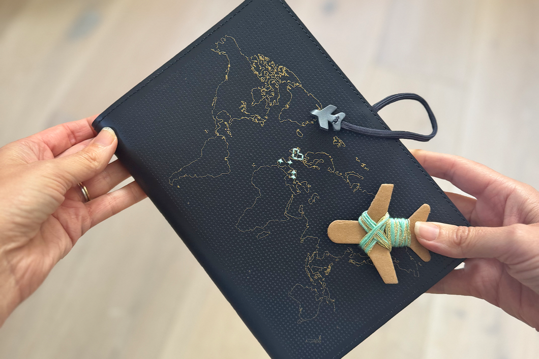 Stitch World Travel Notebook Navy (Vegan)