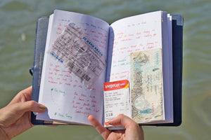 Stitch World Travel Notebook Navy (Vegan)