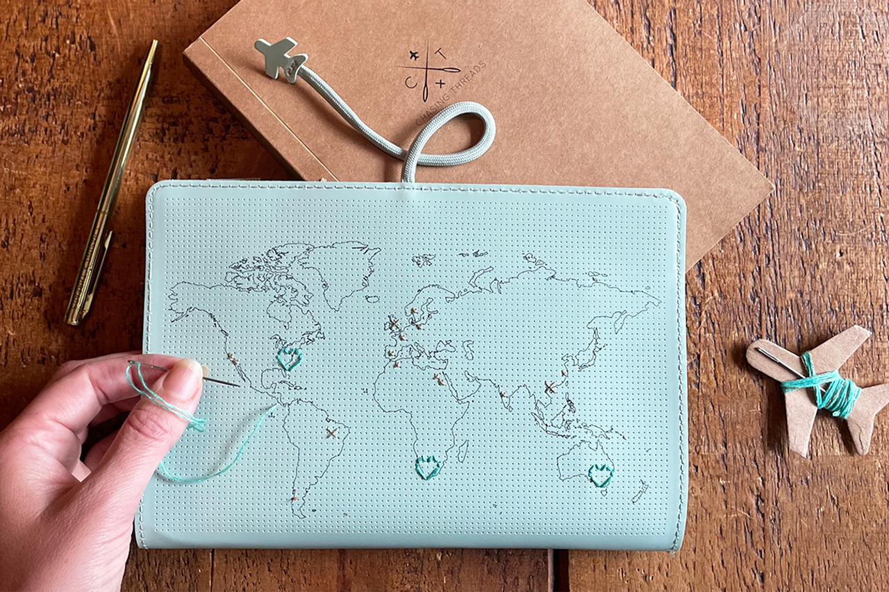 Stitch World Travel Notebook Mint (Vegan)
