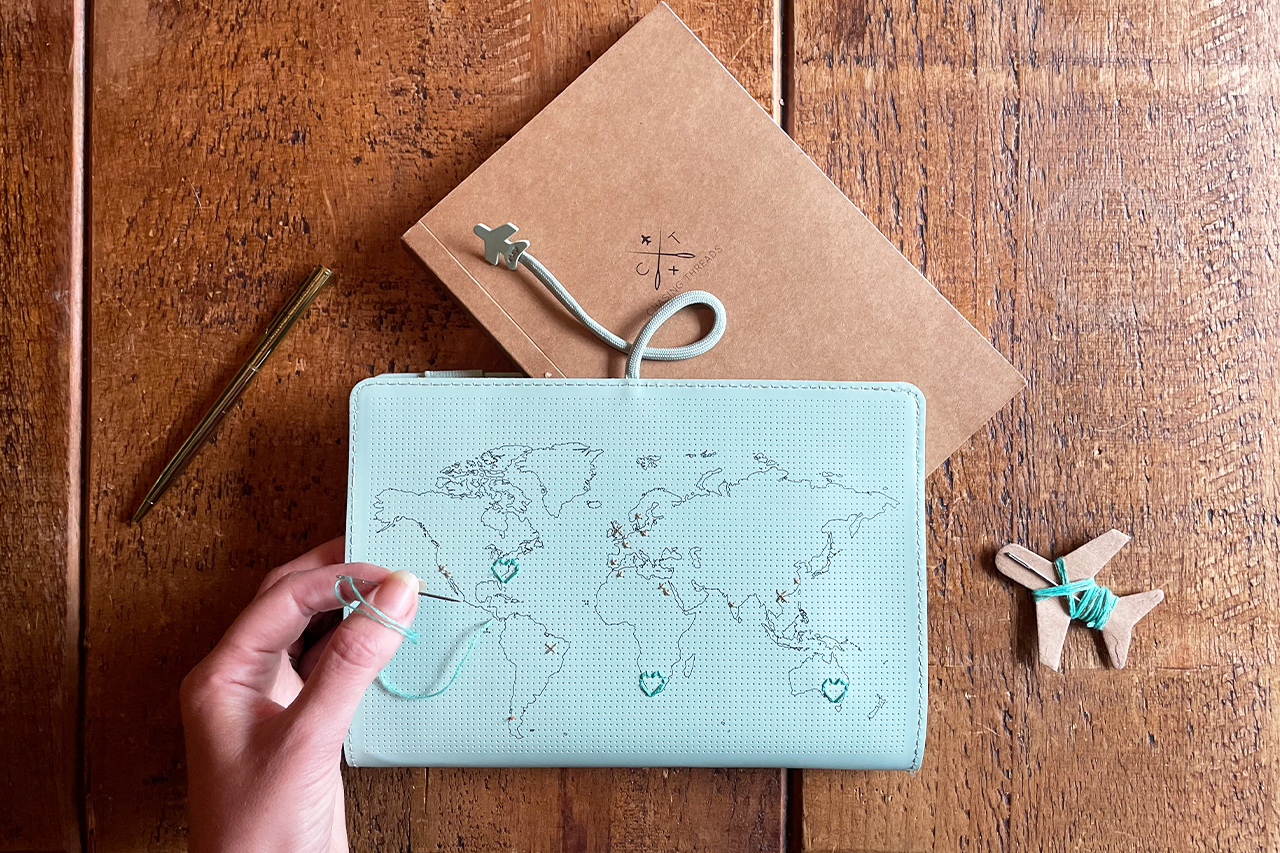 Stitch World Travel Notebook Mint (Vegan)
