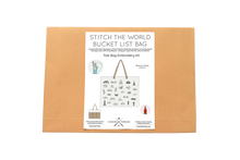 Stitch The World - Bucket List Tote Bag Embroidery Kit