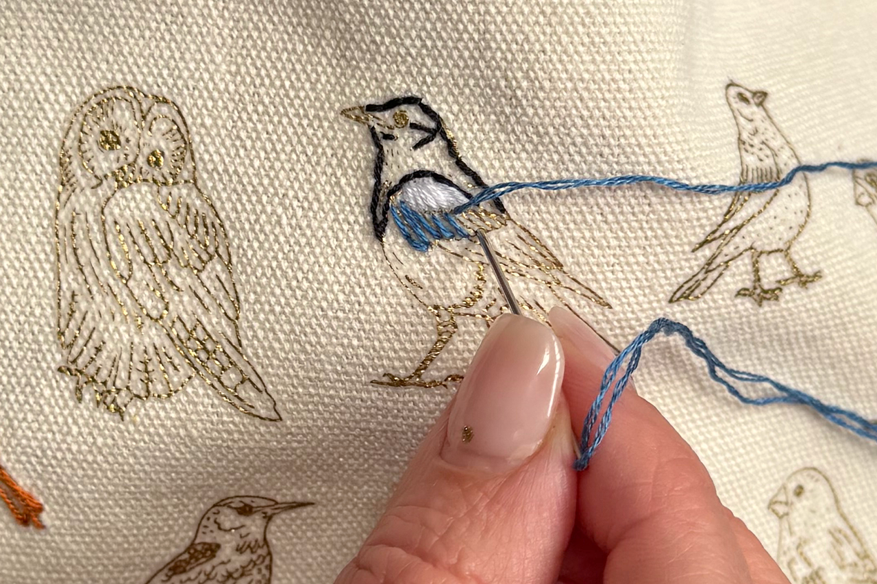 Stitch Your Birds Zip Pouch - Embroidery Kit