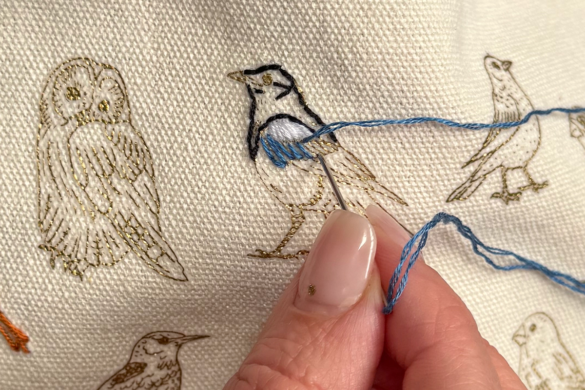 Stitch Your Birds Zip Pouch - Embroidery Kit