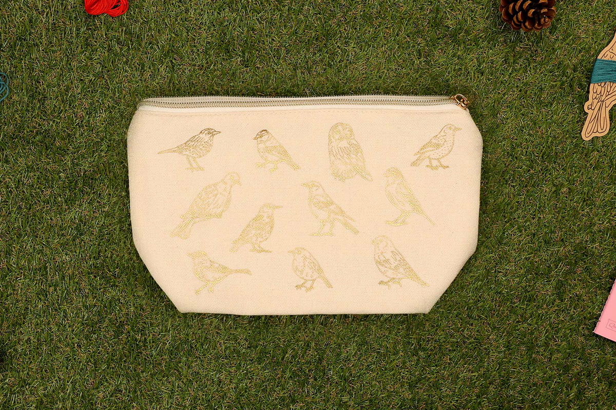 Stitch Your Birds Zip Pouch - Embroidery Kit