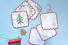Stitch Your Christmas Cocktails Napkins - Festive Embroidery Kit