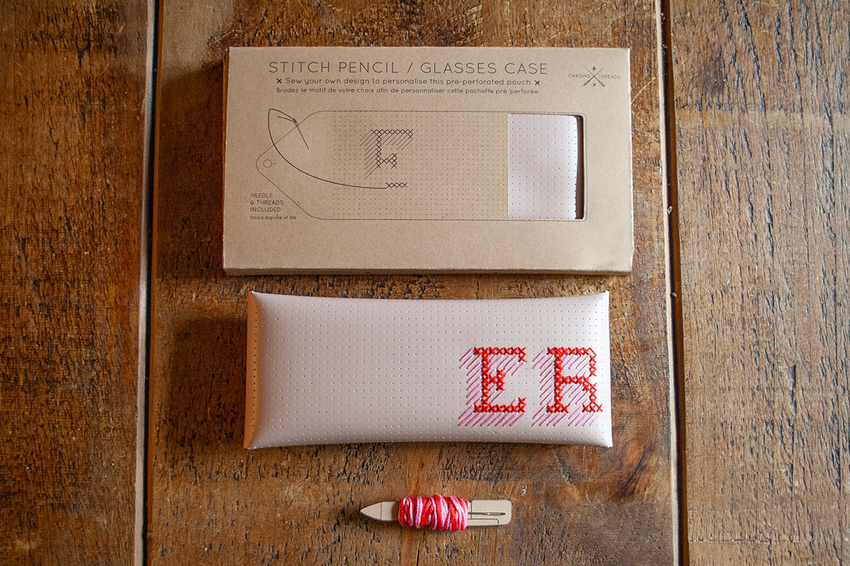 Stitch Your Birth Flowers Pencil / Glasses Case - Pink – Chasing Threads