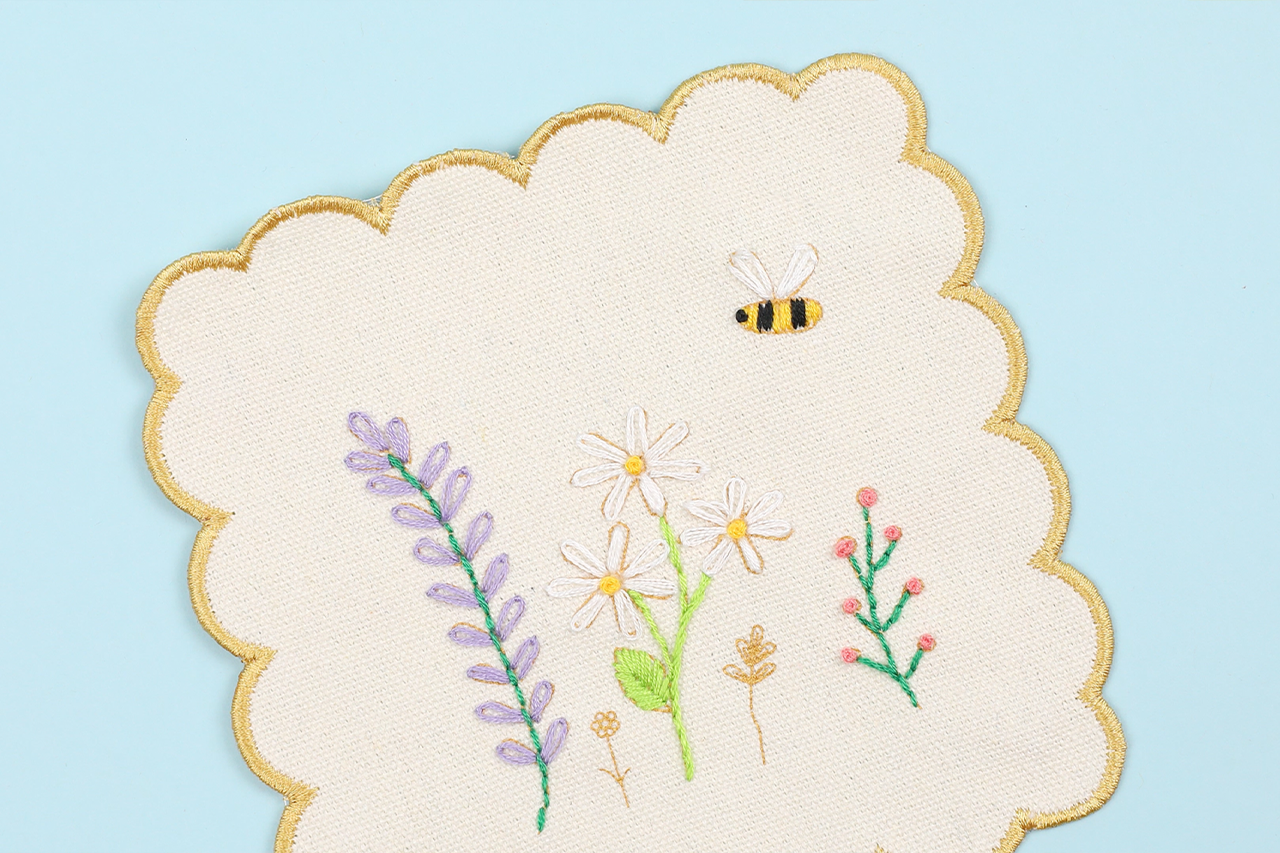 Stitch Your Flowers Coasters - Embroidery Kit