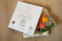 Stitch Your Flowers Tea Towel Embroidery Kit