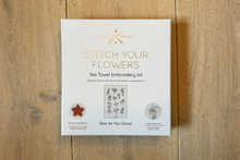 Stitch Your Flowers Tea Towel Embroidery Kit