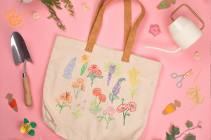 Stitch Your Flowers: Tote & Pouch Bundle
