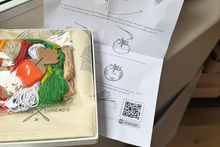 Stitch Your Vegetables Tea Towel