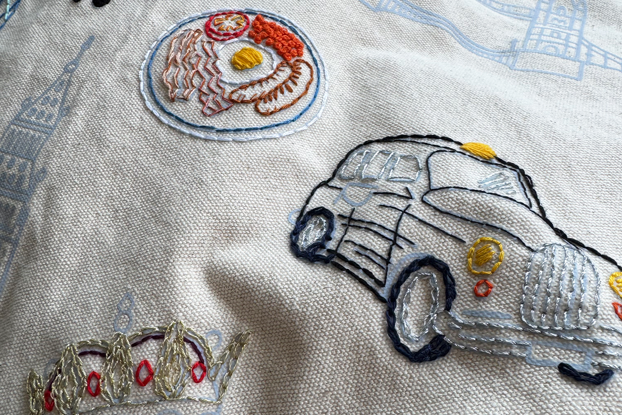 Stitch Your City - London Tote Bag Embroidery Kit