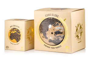 Pin Your Travels Cork Globe