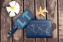 Stitch Passport & Luggage Tag Set - Navy