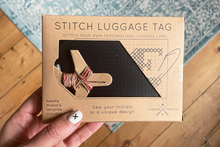 Stitch Luggage Tag - Black
