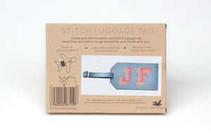 Stitch Luggage Tag - Grey