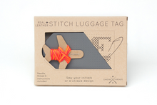 Stitch Luggage Tag - Grey